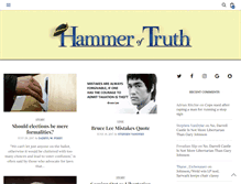 Tablet Screenshot of hammeroftruth.com